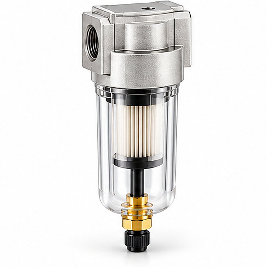 FRL / Air Preparation Unit GF200-01 Compressed-Air Filter Port Size: 1/8 In; Filtration Rating: 5 Μm Or 40 Μm Depending On Series/Version Maximum Operating Pressure 1.0 Mpa And Temperature -5 To 60°C For AF/AF-A Series; Other Series Values Vary G Series Air Filter