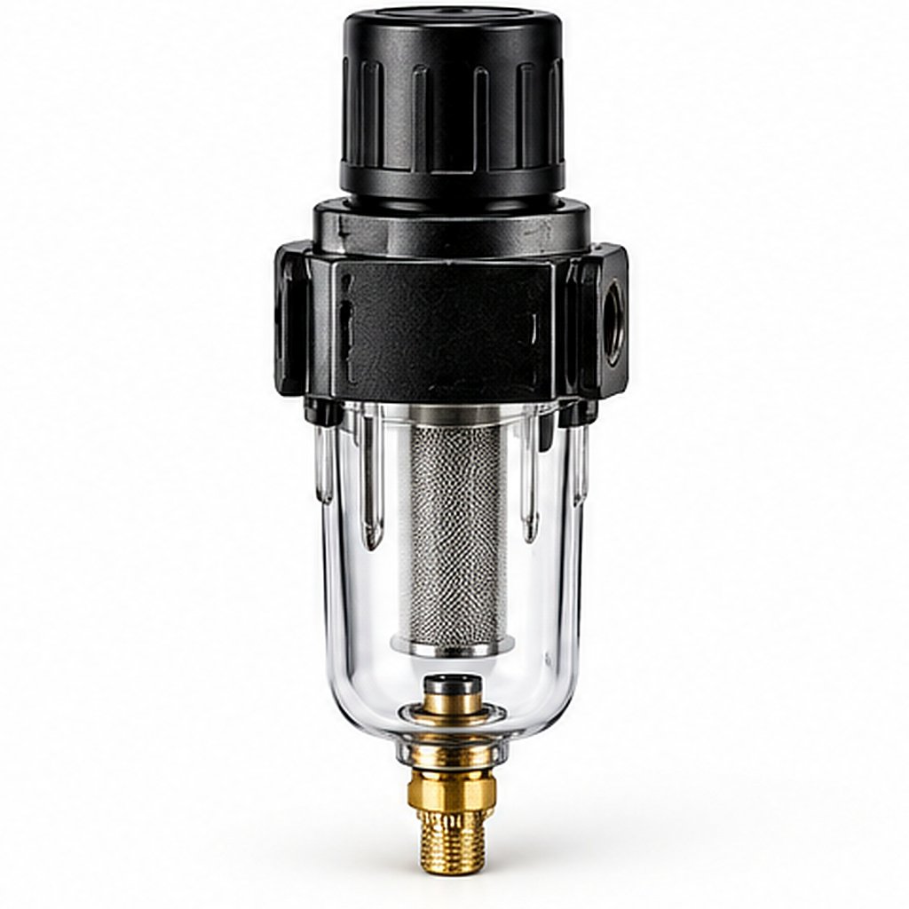 FRL / Air Preparation Unit LF-04 Compressed-Air Filter Port Size: 1/2 In; Filtration Rating: 5 Μm Or 40 Μm Depending On Series/Version Maximum Operating Pressure 1.0 Mpa And Temperature -5 To 60°C For AF/AF-A Series; Other Series Values Vary LF Series Air Filter