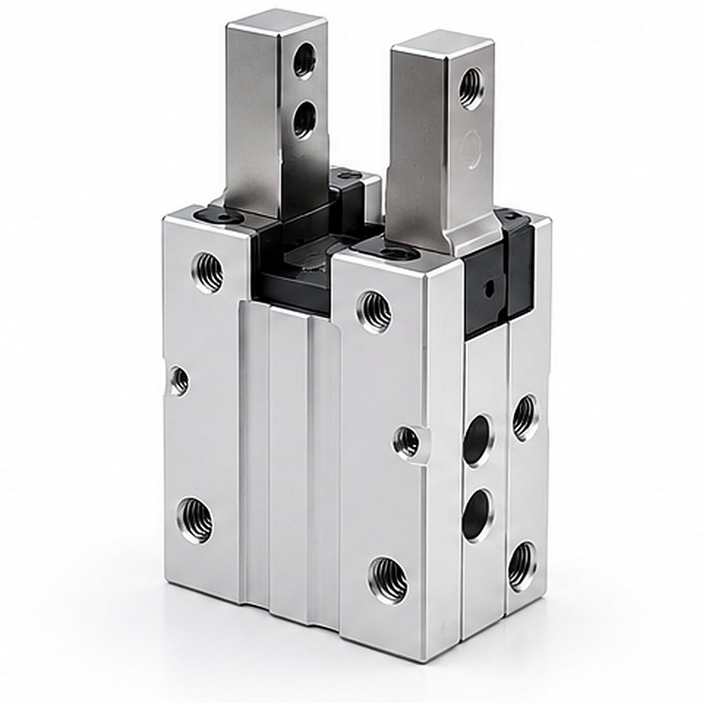 2-Jaw Parallel Gripper Size 32 – 10 Mm Per Jaw – With Sensor Option | Bore: Size-Based Mm | Stroke: 10 Mm Per Jaw Mm | Body/Seal: Aluminium Alloy; Replaceable Fingers (Proposed) | Temperature: Series-Dependent | Verify Gripping Force, Repeatability And Jaw Travel With Manufacturer. Size 32 10 Mm Per Jaw Typically Double-Acting; Verify Series Without Cushioning With Sensor Option Typically 2–7 Bar; Verify Series (Verify Supplier Data)