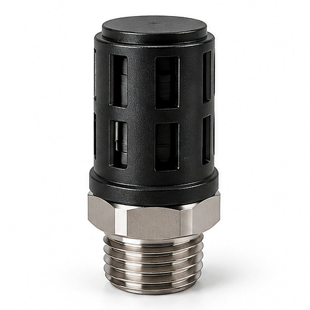 Timing Muffler SLL-04 Pneumatic Exhaust Muffler / Silencer Port/Model Size: SLL-04 Used To Reduce Exhaust Noise; Exact Flow And Pressure Ratings Are Not Specified In The Visible Catalogue Timing Muffler